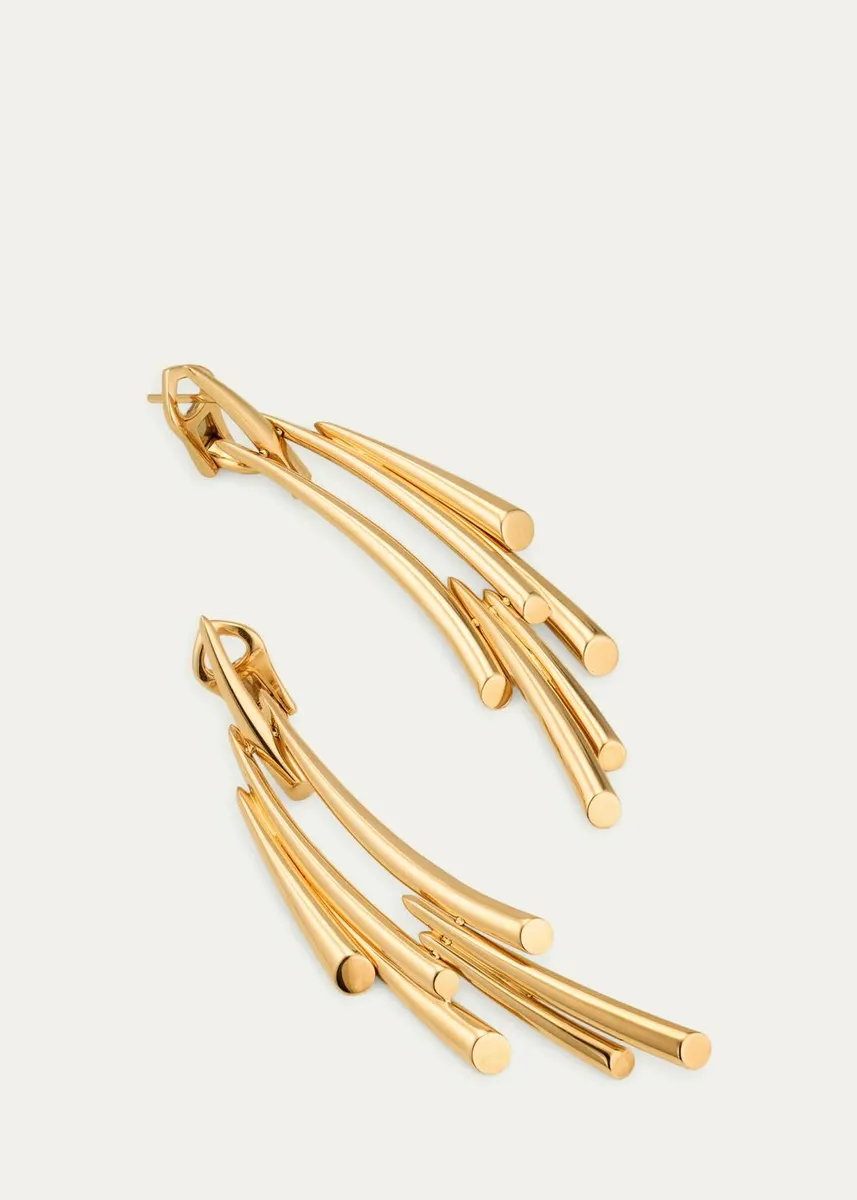 TABAYER 18K Yellow Gold Sheaf Drop Earrings | Thumbnail 3