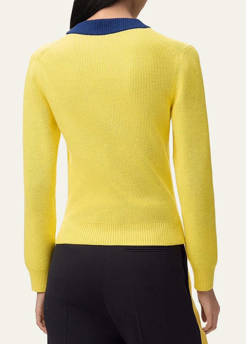 Loewe Bicolor V-Neck Sweater | Thumbnail 3 Loewe Bicolor V-Neck Sweater | Thumbnail 3