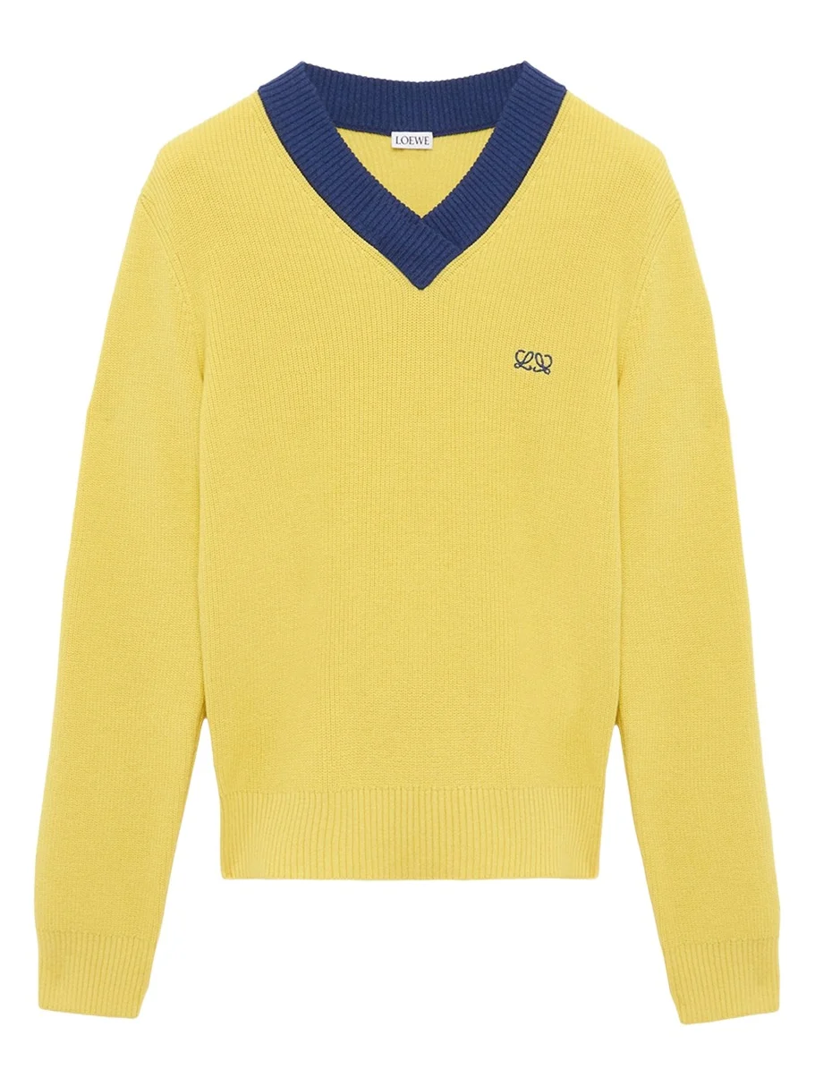 Bicolor V-Neck Sweater Bicolor V-Neck Sweater