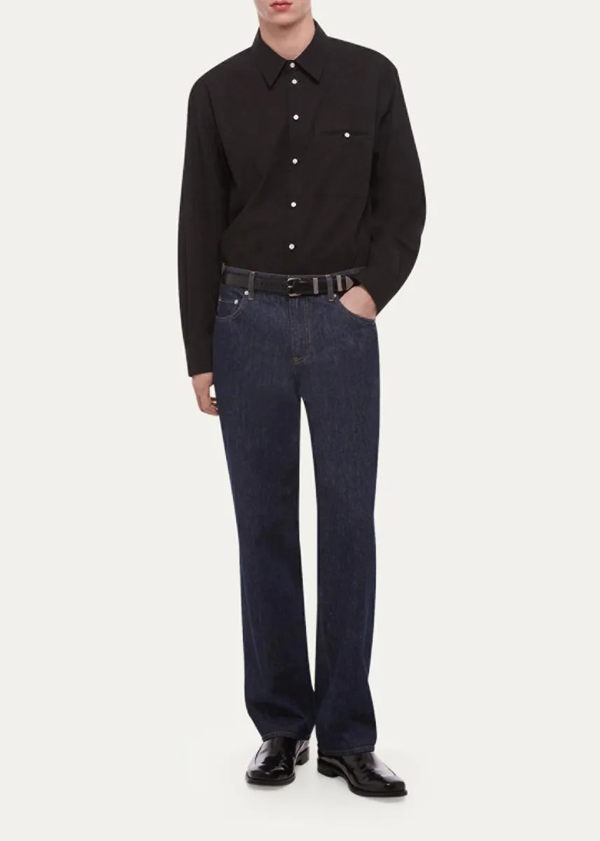 Helmut Lang Men's Essential Wardrobe Straight-Leg Jeans | Thumbnail 2