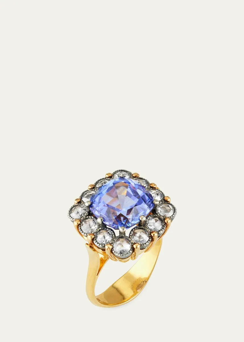 Arman Sarkisyan Rose-Cut Diamond and Tanzanite Statement Ring | Thumbnail 2