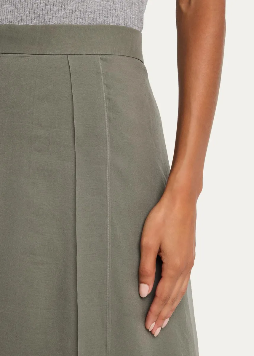 Brunello Cucinelli Layered Crispy Silk Maxi Circle Skirt | Thumbnail 5 Brunello Cucinelli Layered Crispy Silk Maxi Circle Skirt | Thumbnail 5