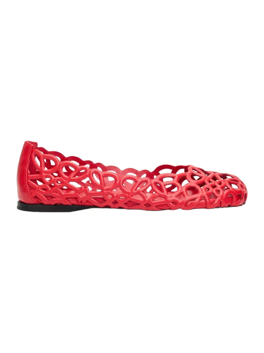 Petal Anagram Leather Ballerina Flats Petal Anagram Leather Ballerina Flats