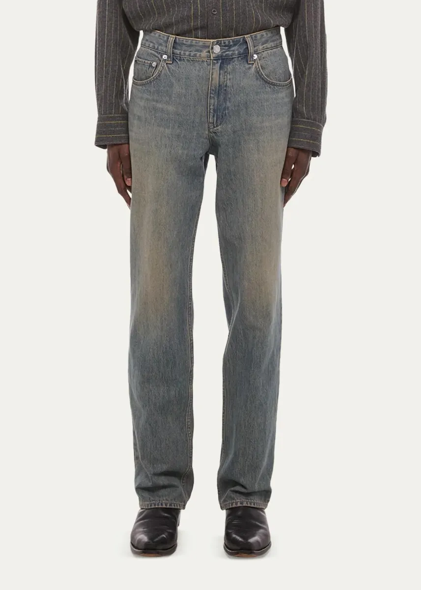 Helmut Lang Men's Vintage Wash Straight-Fit Jeans | Thumbnail 4