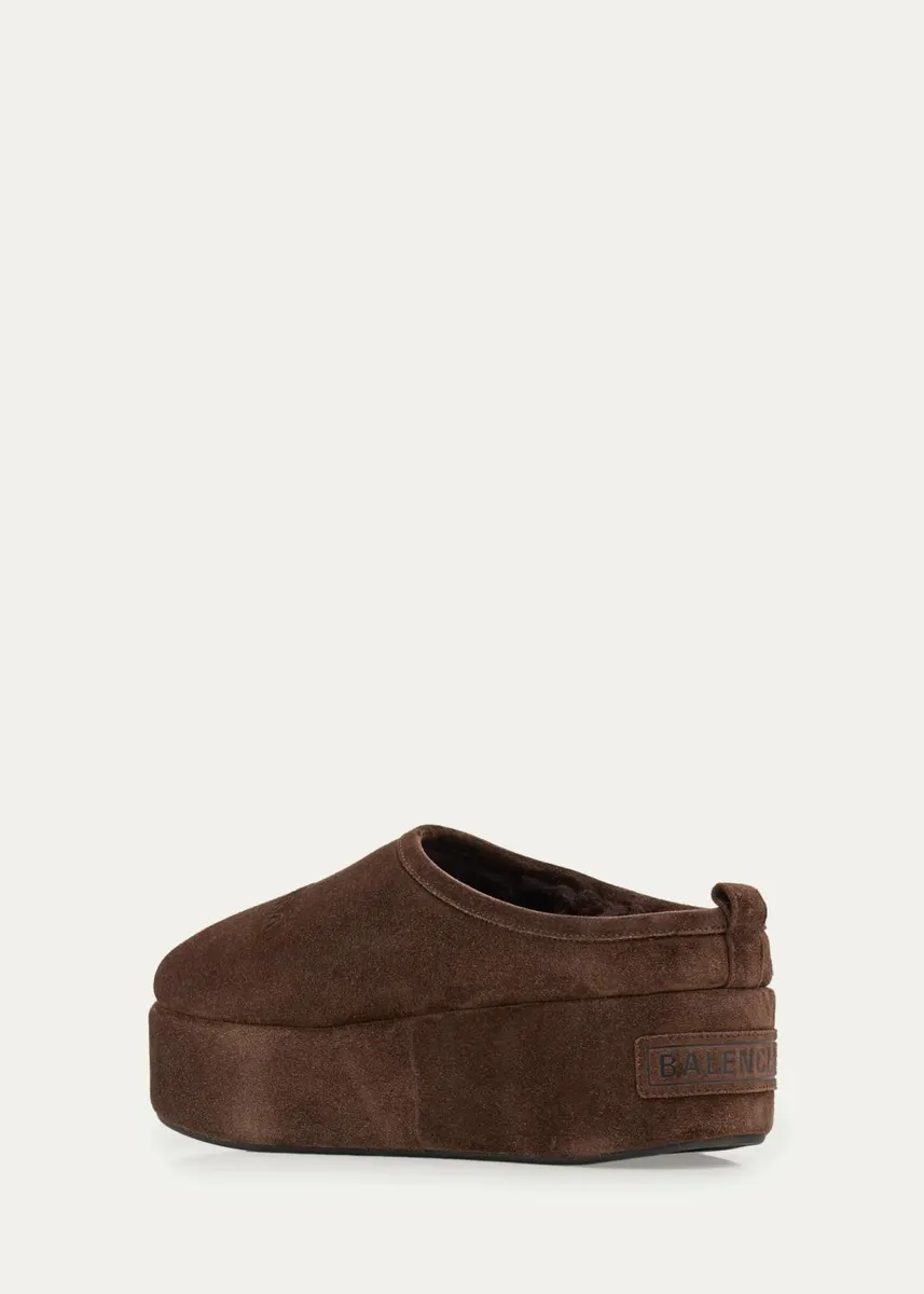Balenciaga Alaska Suede Faux Shearling Mules | Thumbnail 7 Balenciaga Alaska Suede Faux Shearling Mules | Thumbnail 7