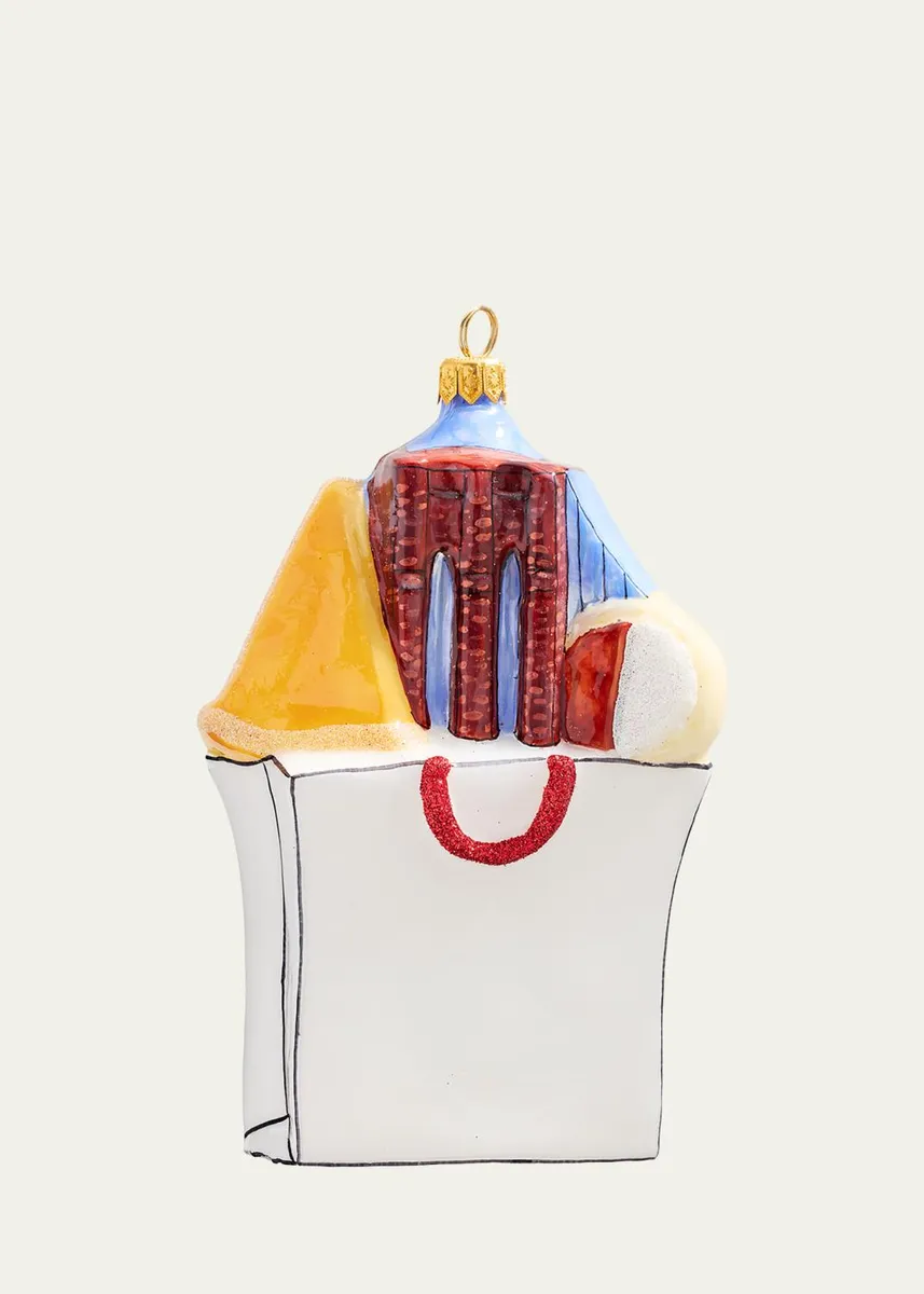 Joy To The World Collectibles NYC Shopping Bag Christmas Ornament | Thumbnail 2 Joy To The World Collectibles NYC Shopping Bag Christmas Ornament | Thumbnail 2