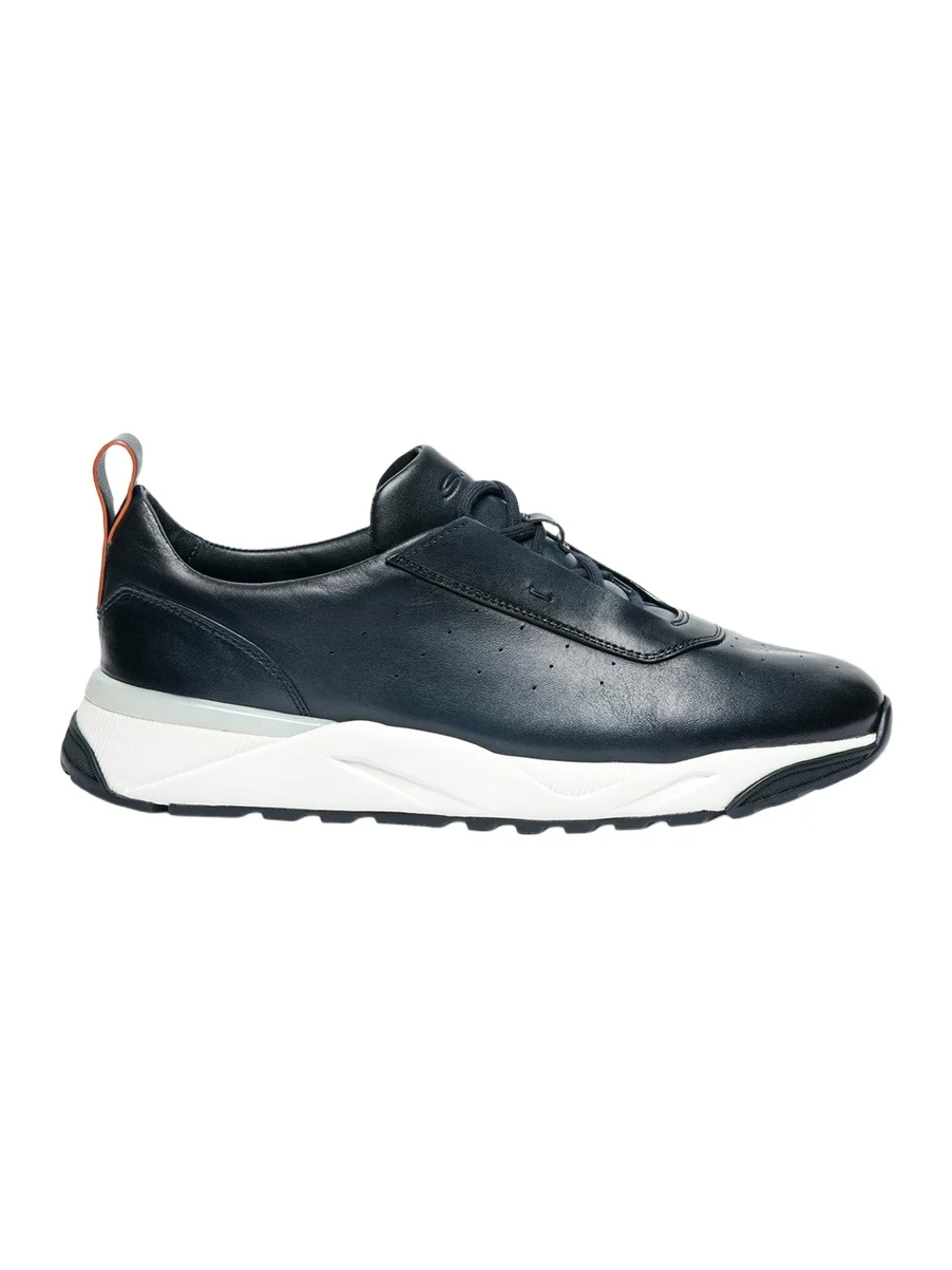 Santoni Men's Innova Velatura Leather Sneakers