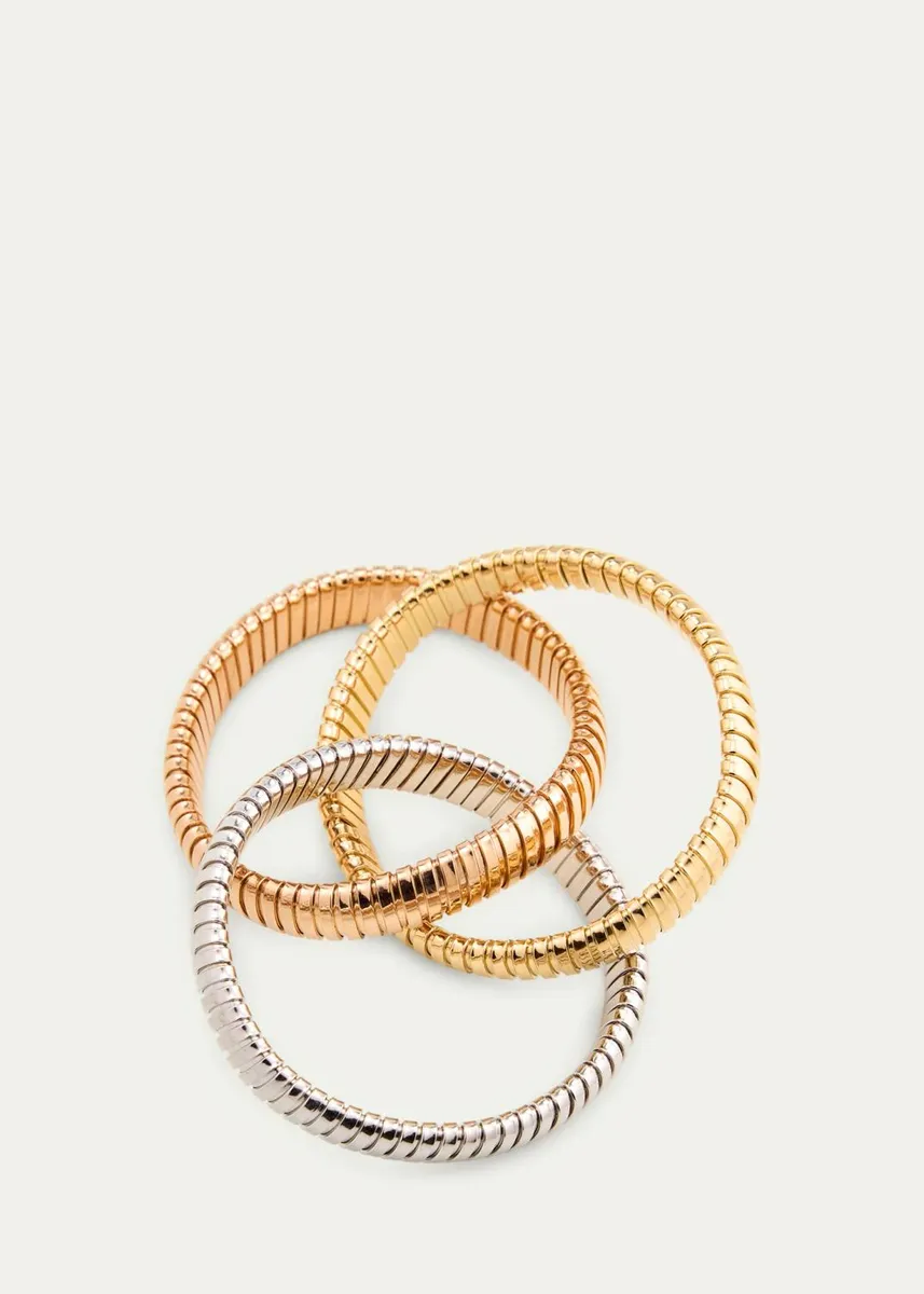 SIDNEY GARBER 18K Yellow, White and Rose Gold Rolling Bracelet | Thumbnail 3 SIDNEY GARBER 18K Yellow, White and Rose Gold Rolling Bracelet | Thumbnail 3