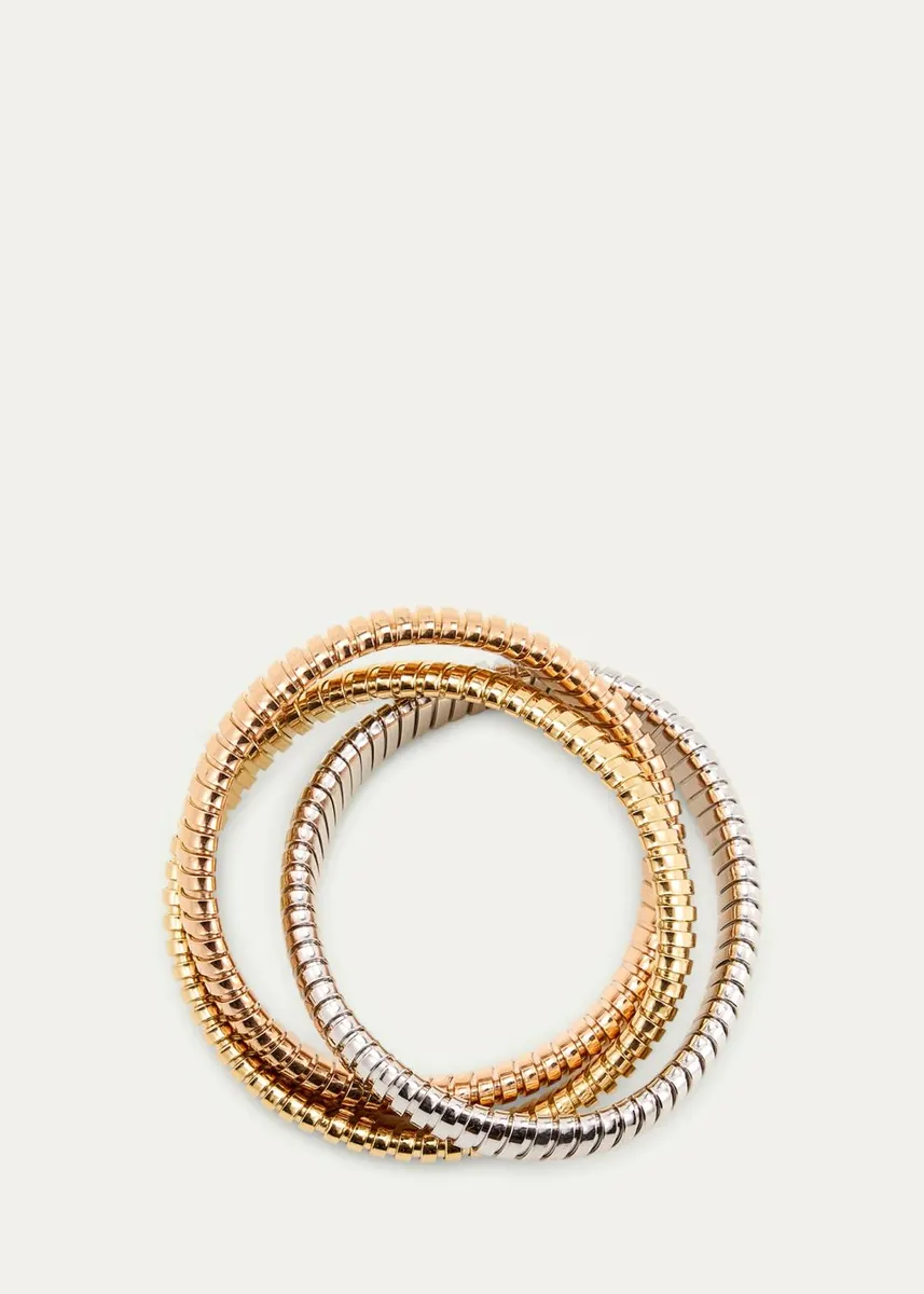 SIDNEY GARBER 18K Yellow, White and Rose Gold Rolling Bracelet | Thumbnail 4 SIDNEY GARBER 18K Yellow, White and Rose Gold Rolling Bracelet | Thumbnail 4