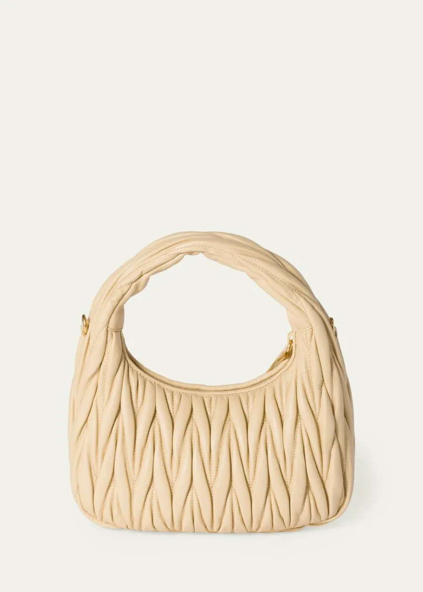 Miu Miu Matelasse Quilted Top Handle Hobo Bag | Thumbnail 6