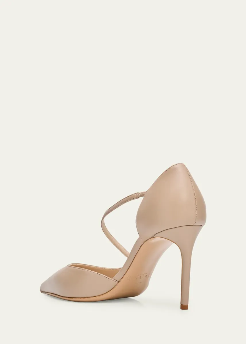 Alexandre Birman 85mm Renee Leather d'Orsay Pumps | Thumbnail 4
