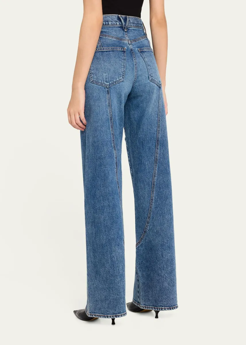 Veronica Beard Taylor Godet Wide-Leg Jeans | Thumbnail 3 Veronica Beard Taylor Godet Wide-Leg Jeans | Thumbnail 3