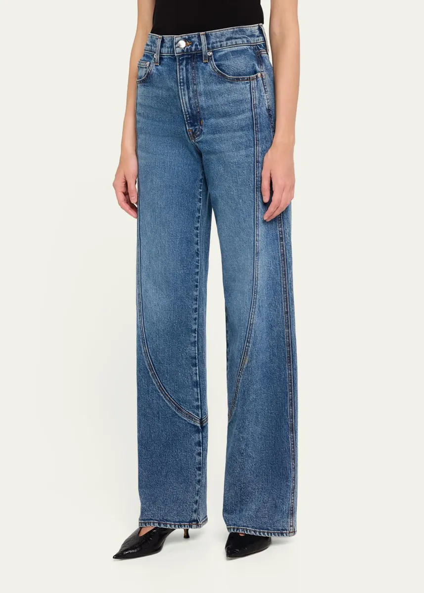 Veronica Beard Taylor Godet Wide-Leg Jeans | Thumbnail 4 Veronica Beard Taylor Godet Wide-Leg Jeans | Thumbnail 4