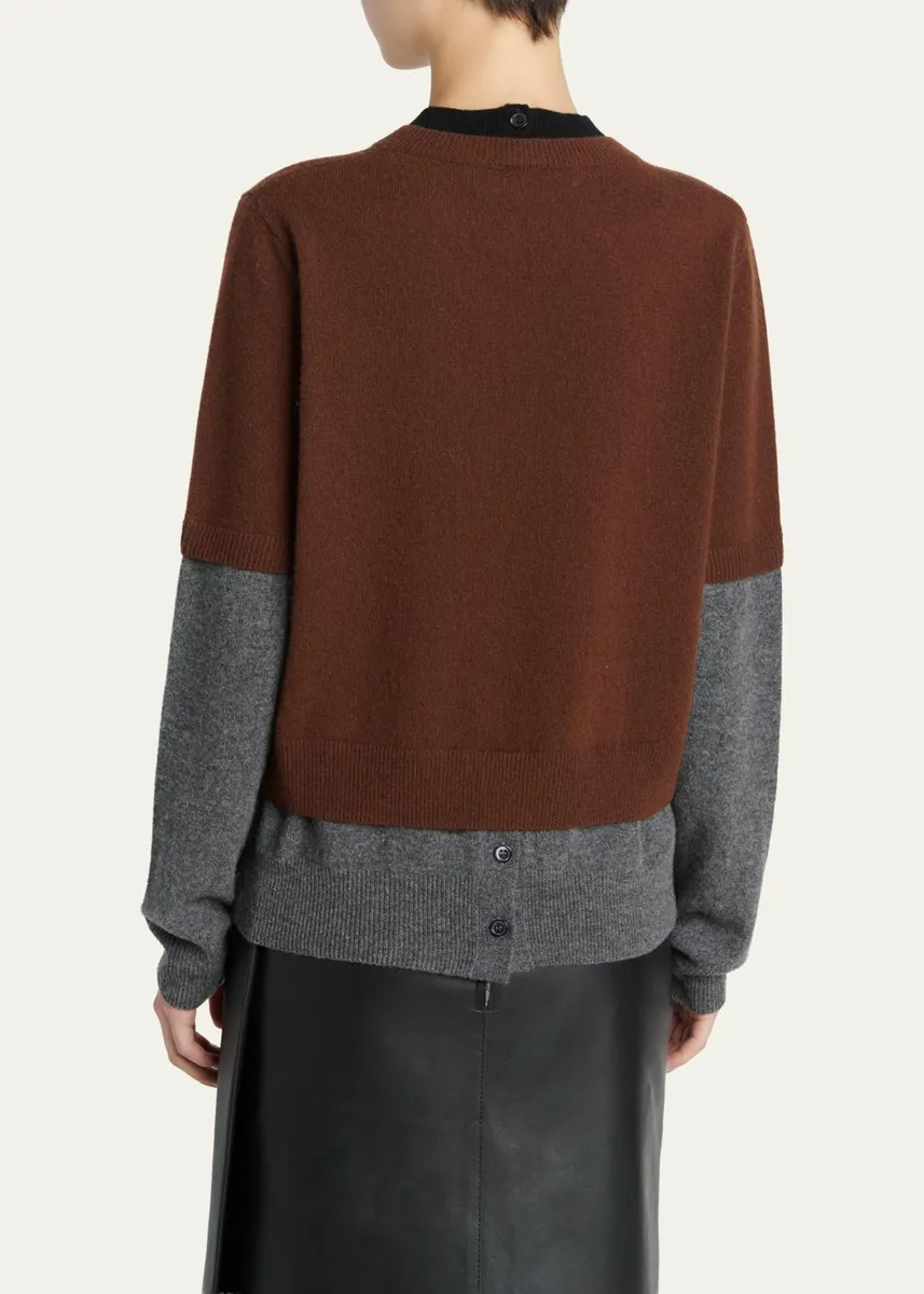 Marni Double-Layered Cashmere Sweater | Thumbnail 3 Marni Double-Layered Cashmere Sweater | Thumbnail 3
