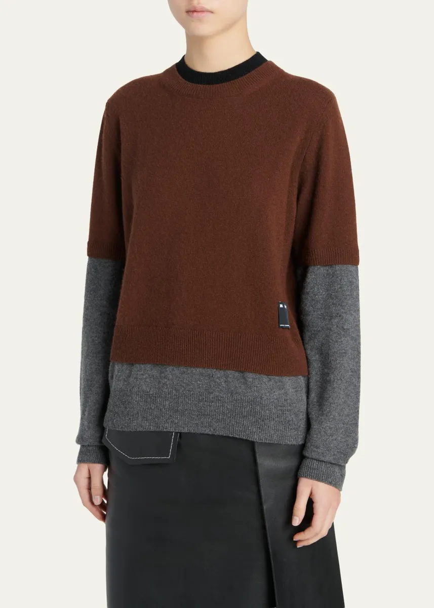 Marni Double-Layered Cashmere Sweater | Thumbnail 4 Marni Double-Layered Cashmere Sweater | Thumbnail 4