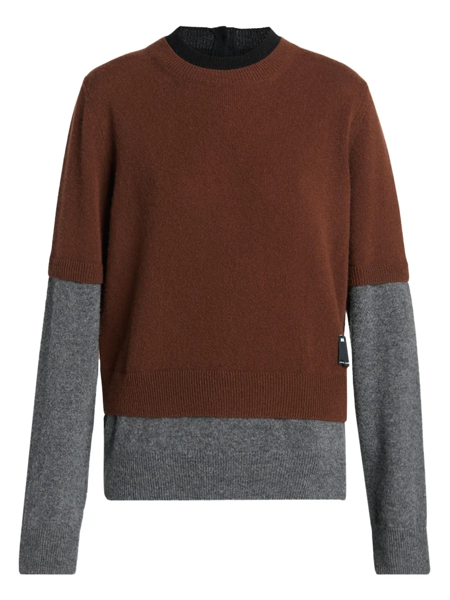Double-Layered Cashmere Sweater