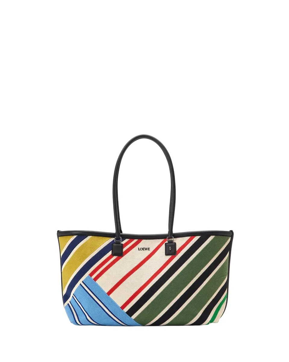 Loewe Verano Stripe-Embroidered Tote Bag | Thumbnail 2 Loewe Verano Stripe-Embroidered Tote Bag | Thumbnail 2