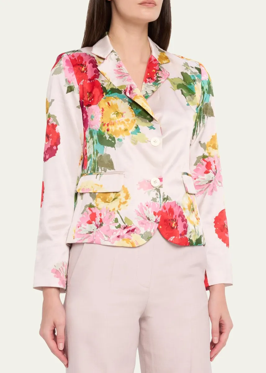 Libertine Pat Nixon Silk Single-Breasted Classic Jacket | Thumbnail 4 Libertine Pat Nixon Silk Single-Breasted Classic Jacket | Thumbnail 4