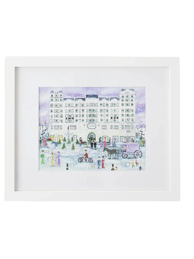 Michael Storrings 125th Anniversary "Bergdorf Goodman Store" Large Framed Print