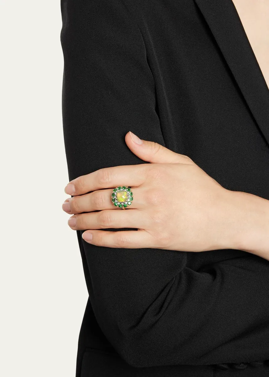 Arman Sarkisyan Opal Ring with Tsavorite and Diamonds | Thumbnail 2