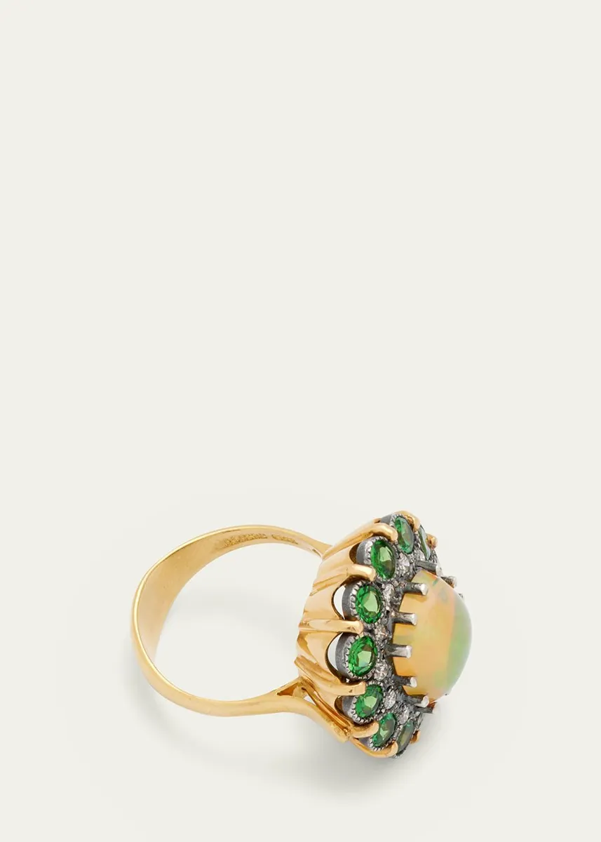 Arman Sarkisyan Opal Ring with Tsavorite and Diamonds | Thumbnail 4