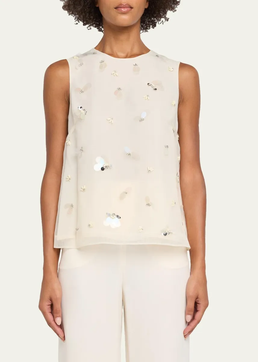 Simkhai Celia Sequined Sleeveless Top | Thumbnail 4 Simkhai Celia Sequined Sleeveless Top | Thumbnail 4