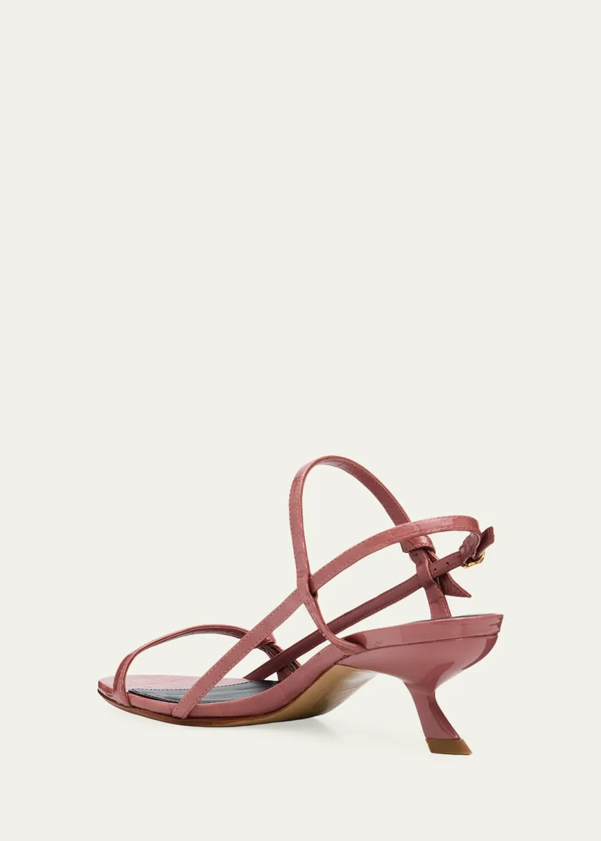 Alexandre Birman 50mm Clarita Caged Croc-Embossed Leather Sandals | Thumbnail 4 Alexandre Birman 50mm Clarita Caged Croc-Embossed Leather Sandals | Thumbnail 4