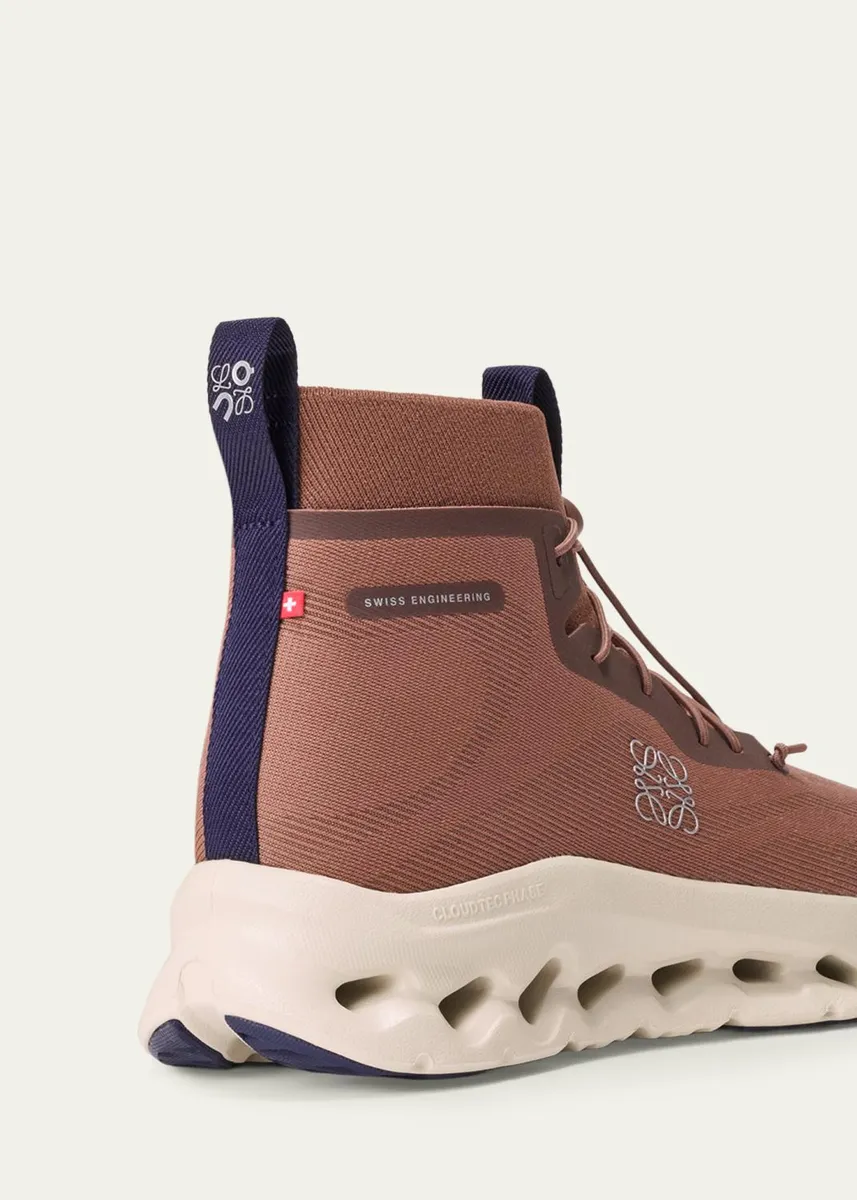 Loewe x On Men's Cloudtilt Hi Stretch-Knit Sneakers | Thumbnail 3