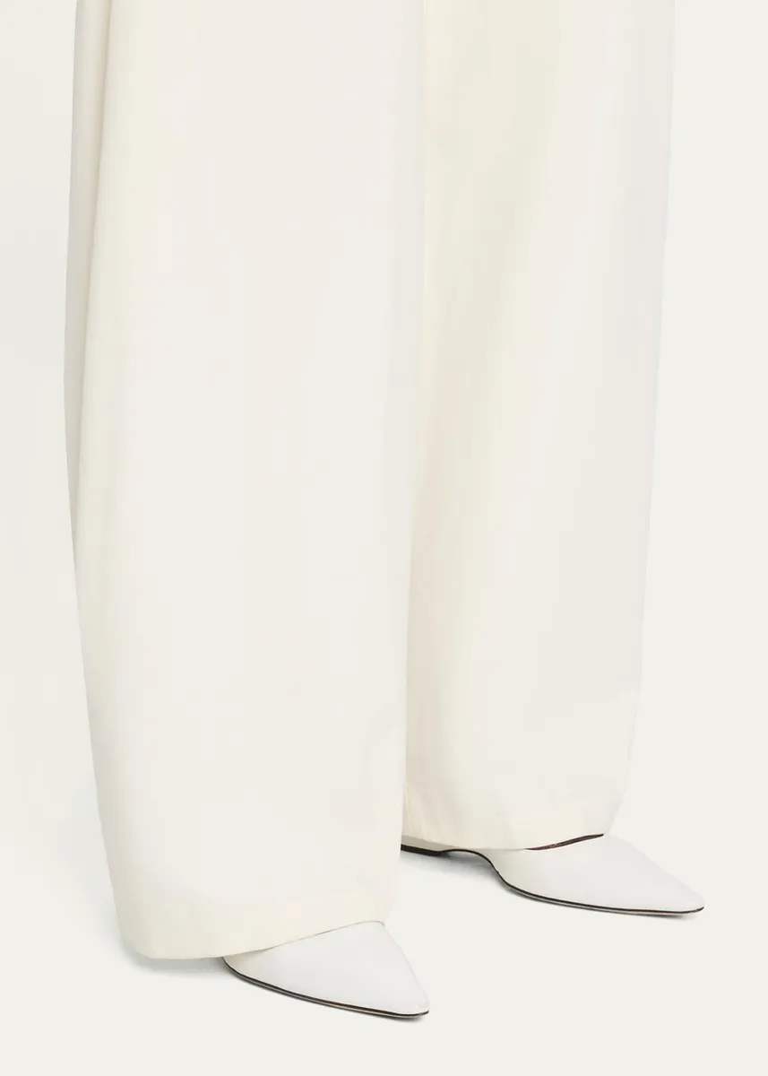 The Row 50mm Liisa Leather Wedge Pumps | Thumbnail 2 The Row 50mm Liisa Leather Wedge Pumps | Thumbnail 2