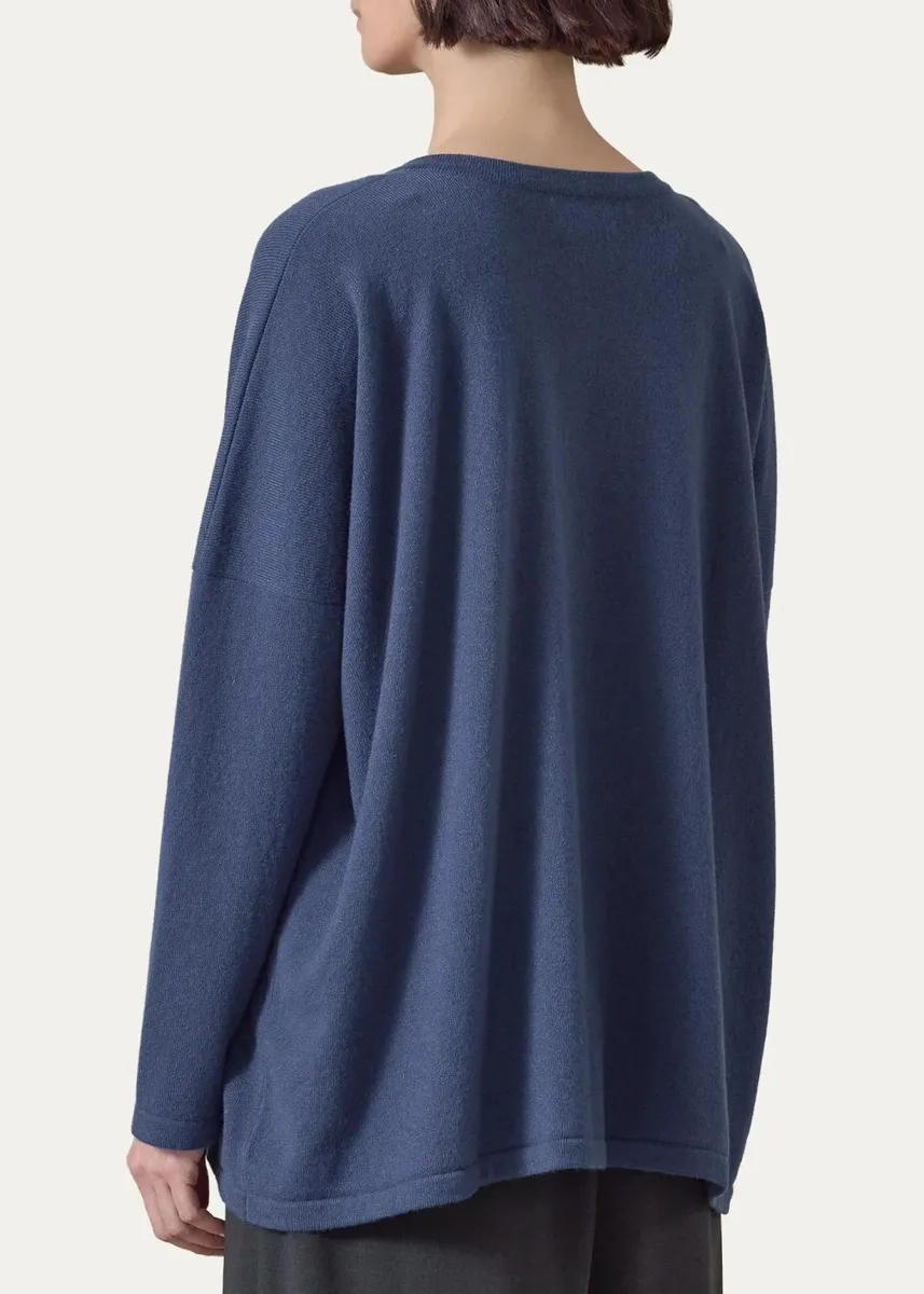 Eskandar Slim Sleeve Cardigan - Mid Plus Length | Thumbnail 3