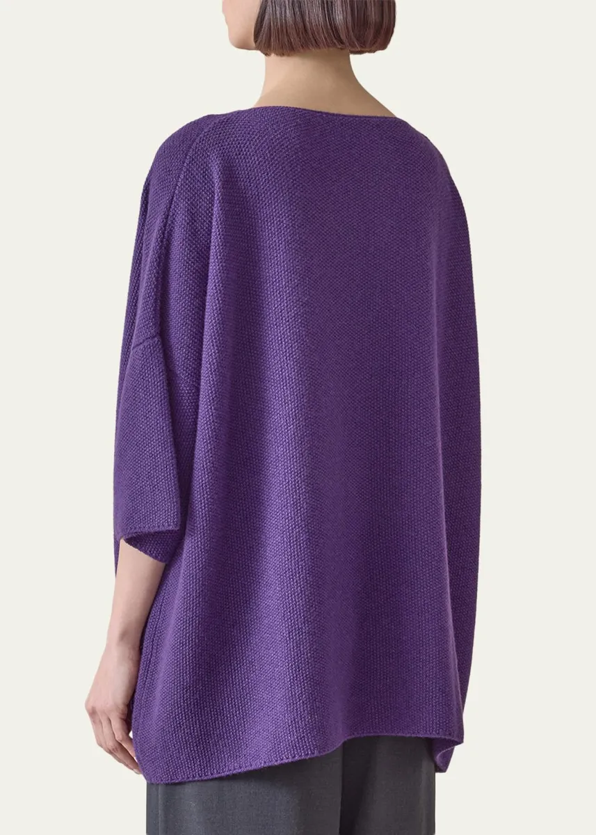 Eskandar Bateau-Neck Moss Stitch Cashmere Sweater | Thumbnail 3 Eskandar Bateau-Neck Moss Stitch Cashmere Sweater | Thumbnail 3