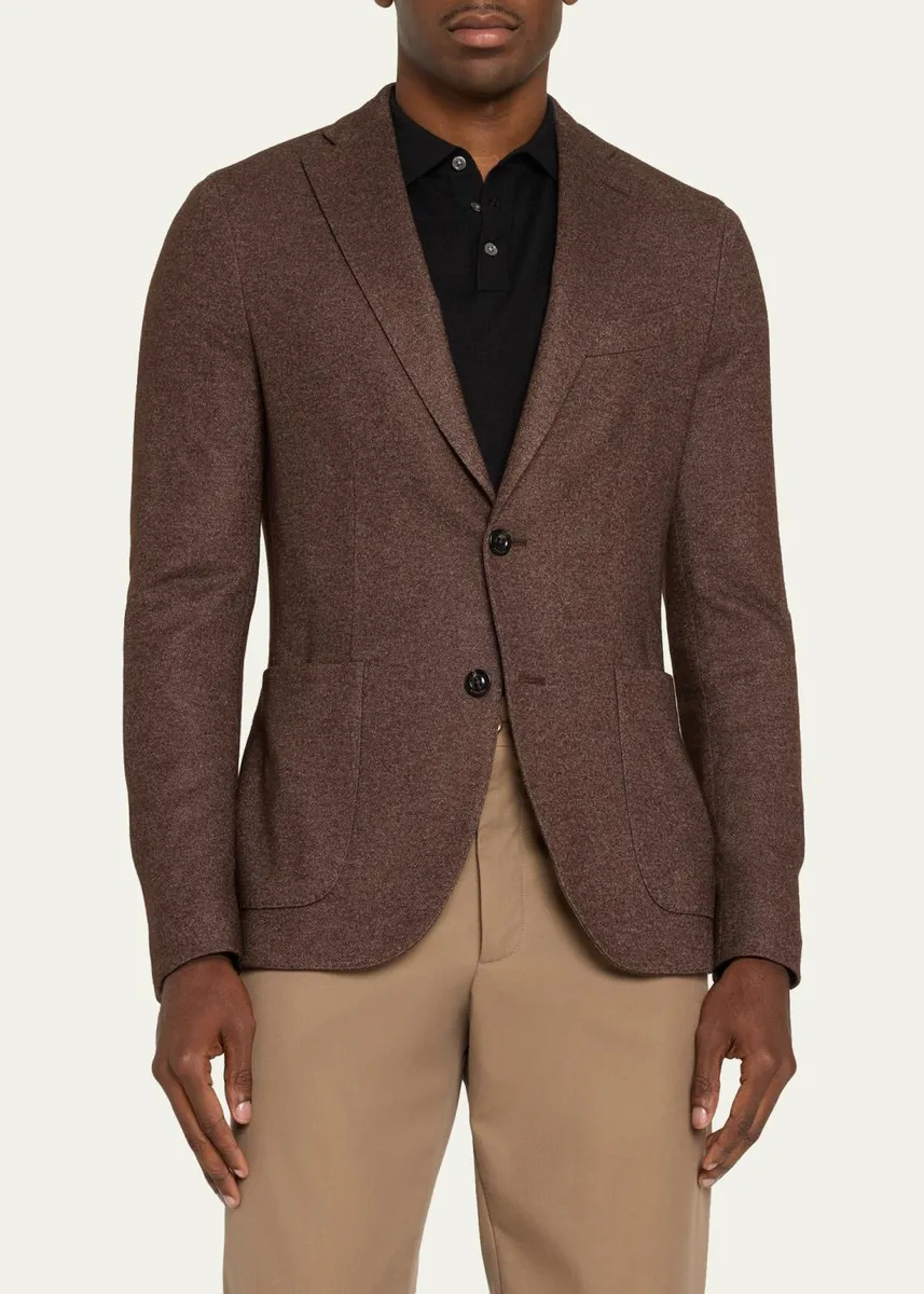 Boglioli Men's K-Jacket Silk and Cashmere Jersey Knit Sport Coat | Thumbnail 4 Boglioli Men's K-Jacket Silk and Cashmere Jersey Knit Sport Coat | Thumbnail 4