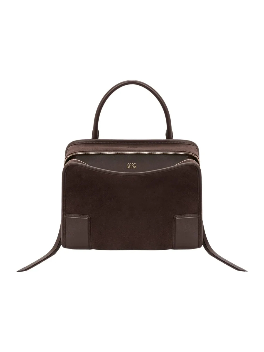 Amazona 180 Medium Top-Handle Bag in Suede Amazona 180 Medium Top-Handle Bag in Suede
