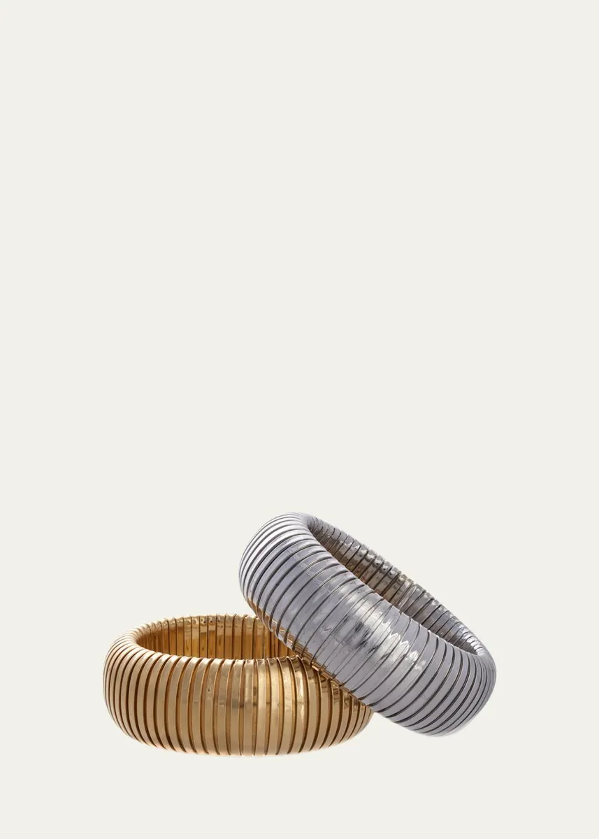 SIDNEY GARBER 18K White Gold Domed Cuff Bracelet | Thumbnail 3 SIDNEY GARBER 18K White Gold Domed Cuff Bracelet | Thumbnail 3