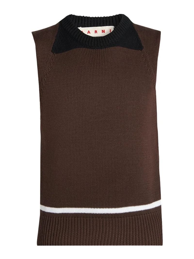 Crewneck Sleeveless Sweater