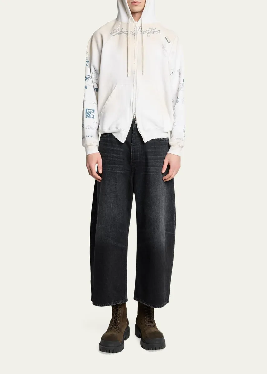 Balenciaga Men's Faded Black Roun | Thumbnail 2 Balenciaga Men's Faded Black Roun | Thumbnail 2