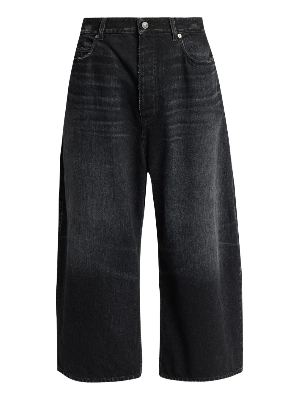Balenciaga Men's Faded Black Roun