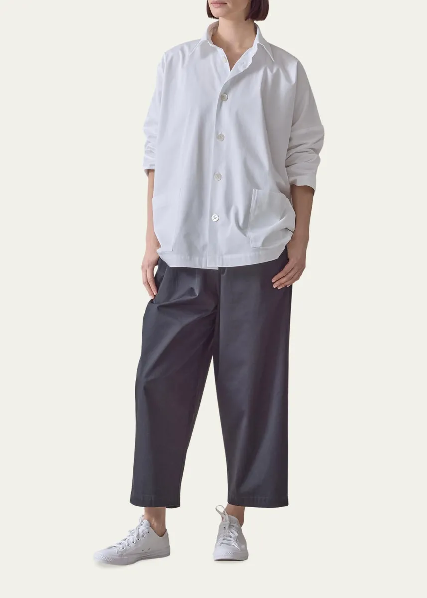 Eskandar Wide Button-Down Shirt | Thumbnail 2 Eskandar Wide Button-Down Shirt | Thumbnail 2