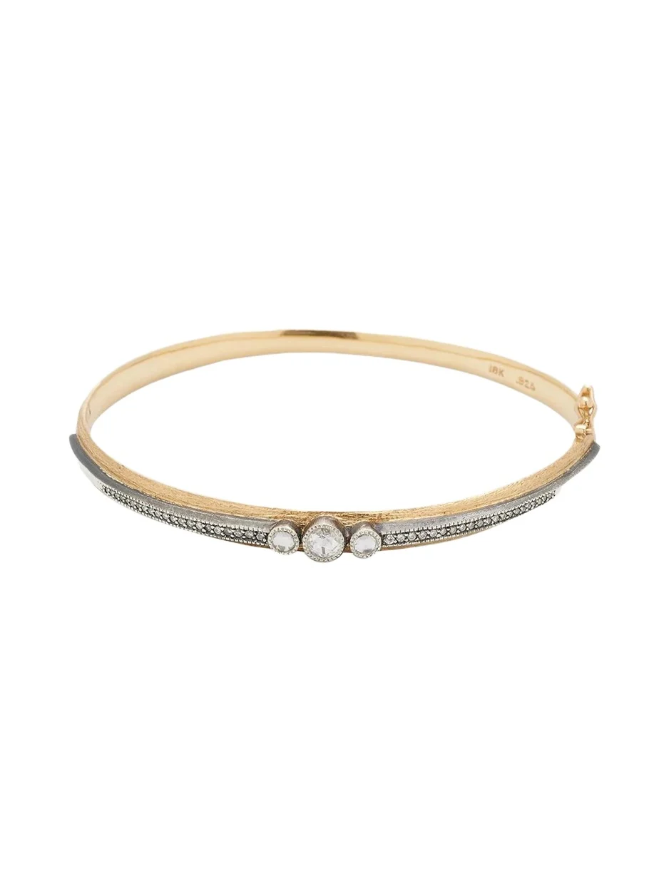 Arman Sarkisyan Rose-Cut and Pave Diamond Hinge Bracelet