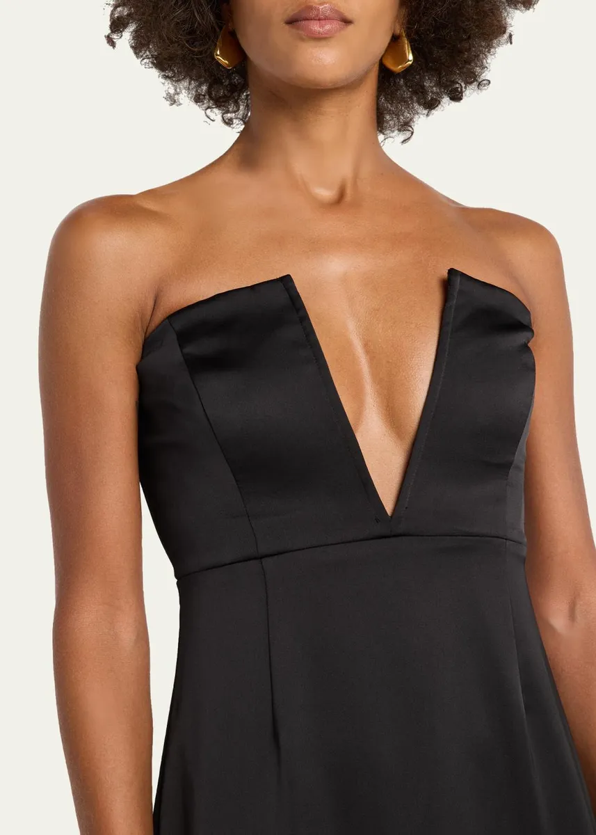 Ramy Brook Raquel Strapless Plunging Column Gown | Thumbnail 5