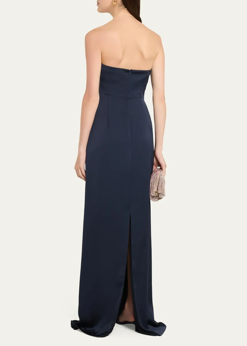 Ramy Brook Raquel Strapless Plunging Column Gown | Thumbnail 7