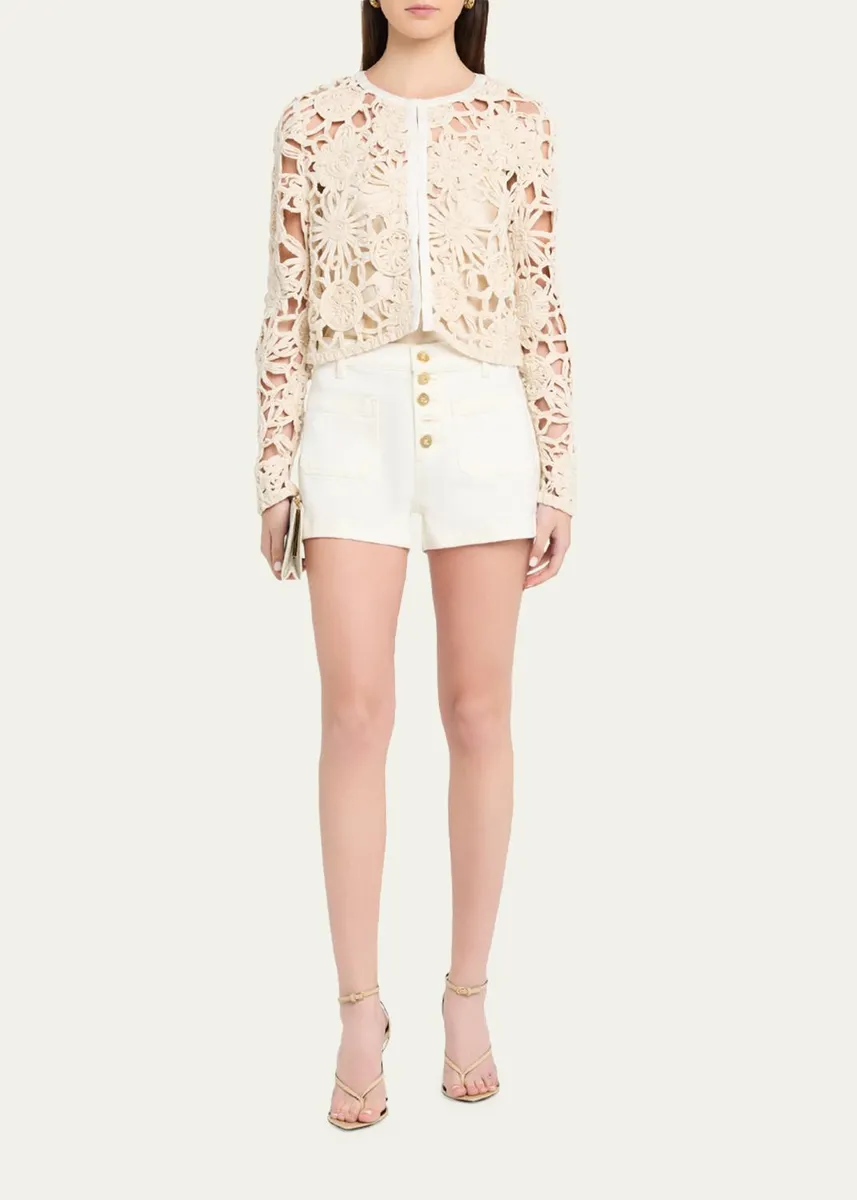 Ramy Brook Adelynn Openwork Floral Jacket | Thumbnail 2