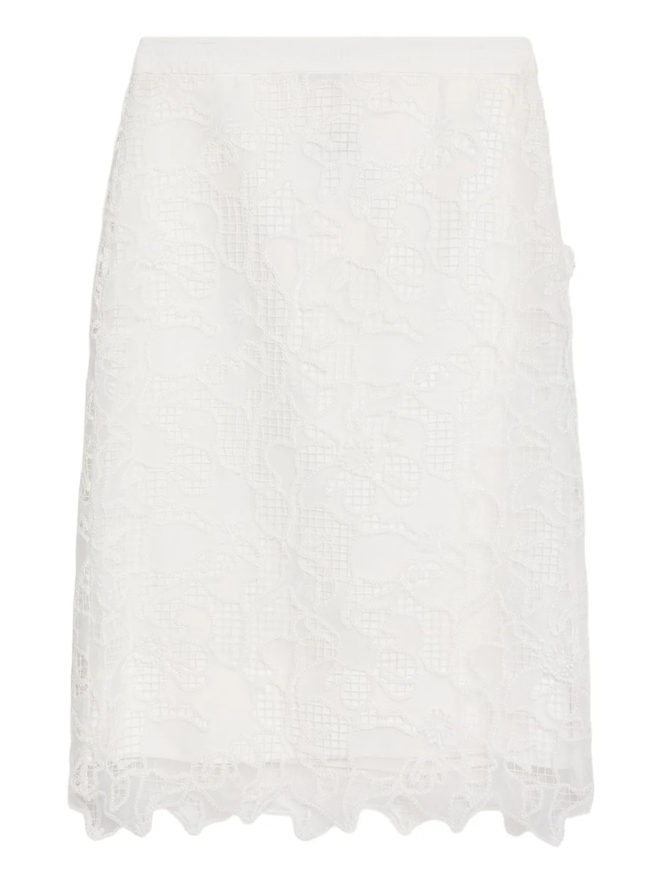 Simkhai Elissa Embroidered Column Skirt