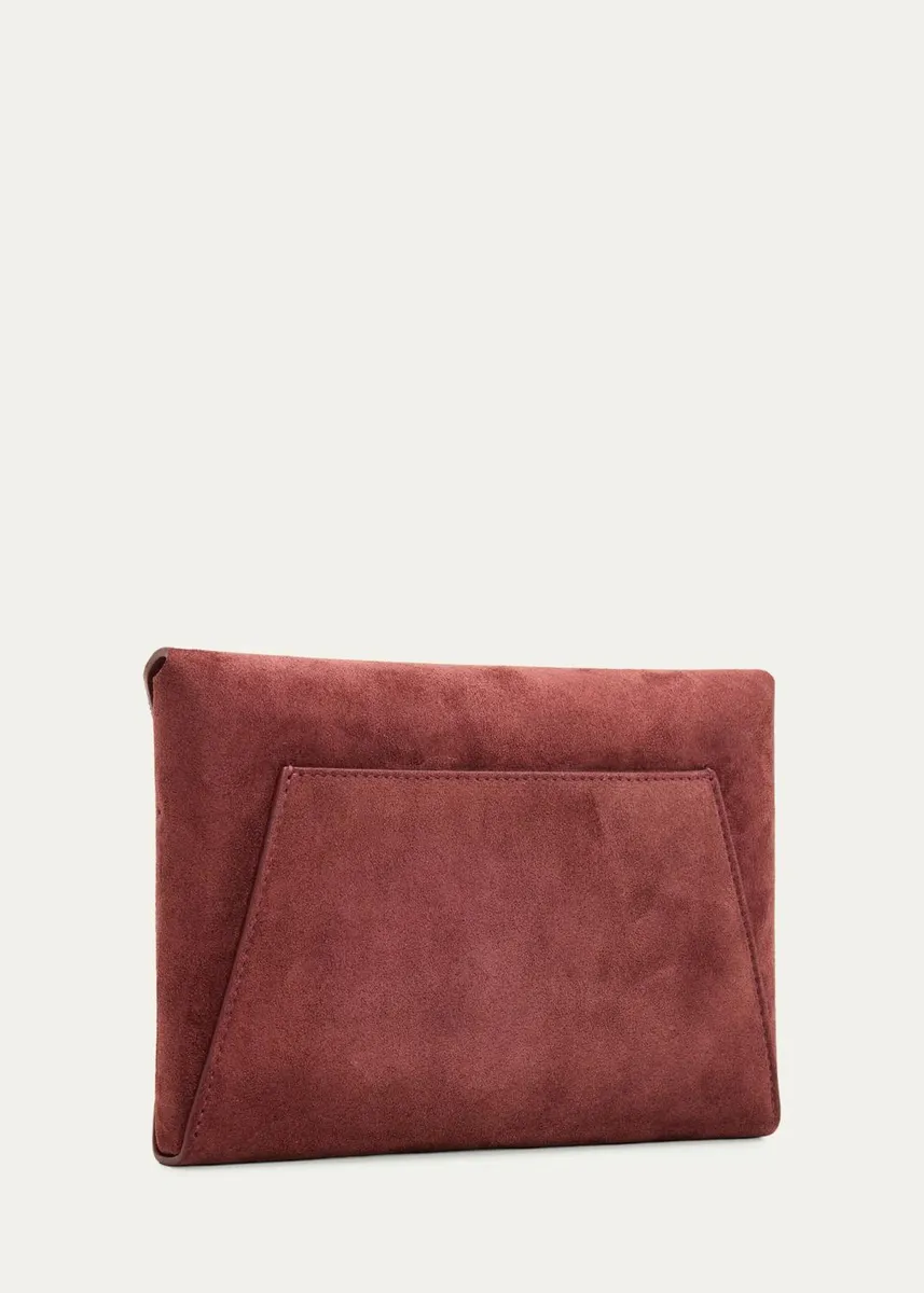 Brunello Cucinelli Suede Envelope Clutch Bag | Thumbnail 3 Brunello Cucinelli Suede Envelope Clutch Bag | Thumbnail 3