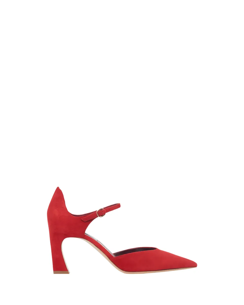 Gabriela Hearst 75mm Devil Suede Ankle-Strap Pumps | Thumbnail 2 Gabriela Hearst 75mm Devil Suede Ankle-Strap Pumps | Thumbnail 2