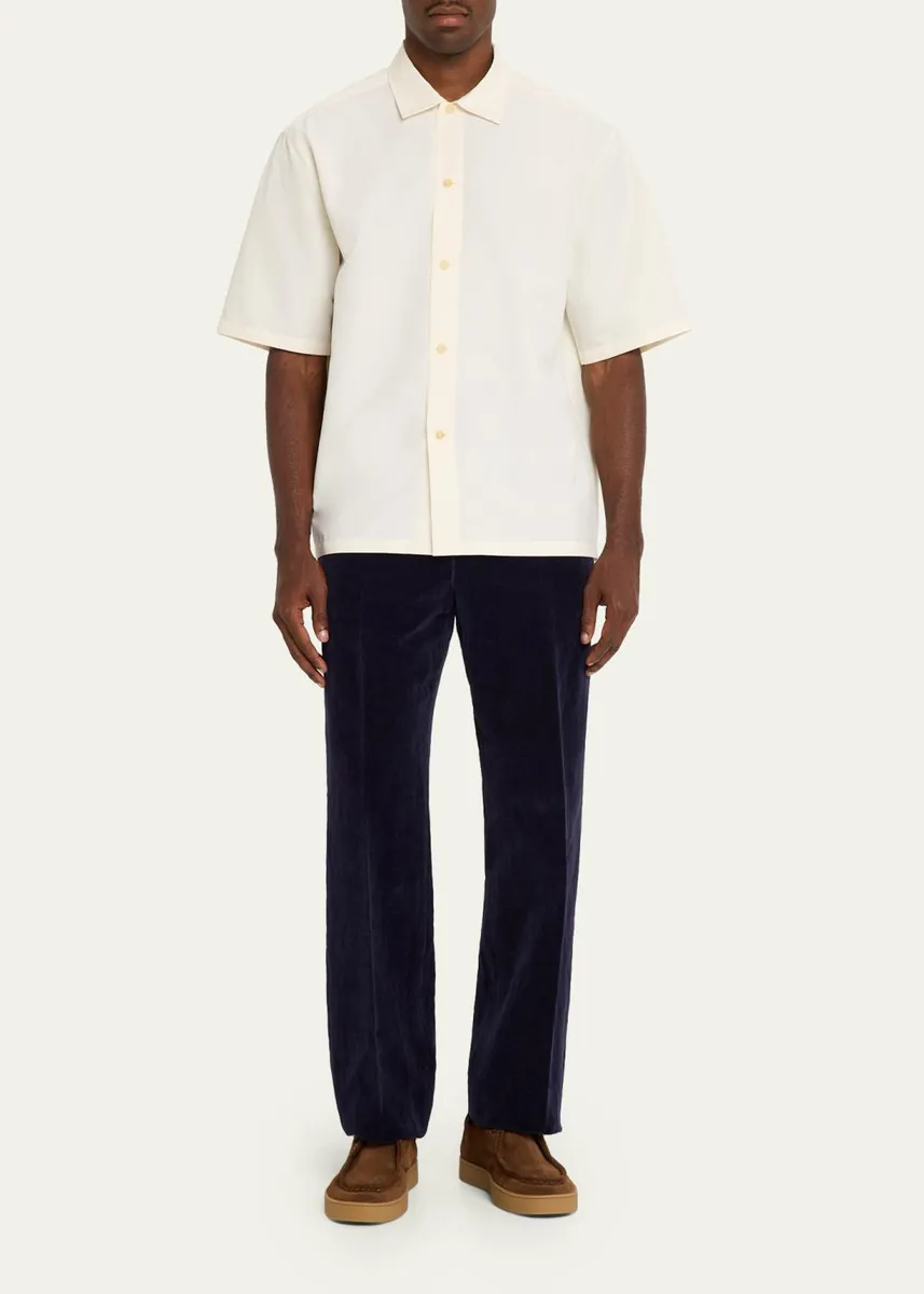 Jil Sander Cotton-Linen Velvet Trousers | Thumbnail 2
