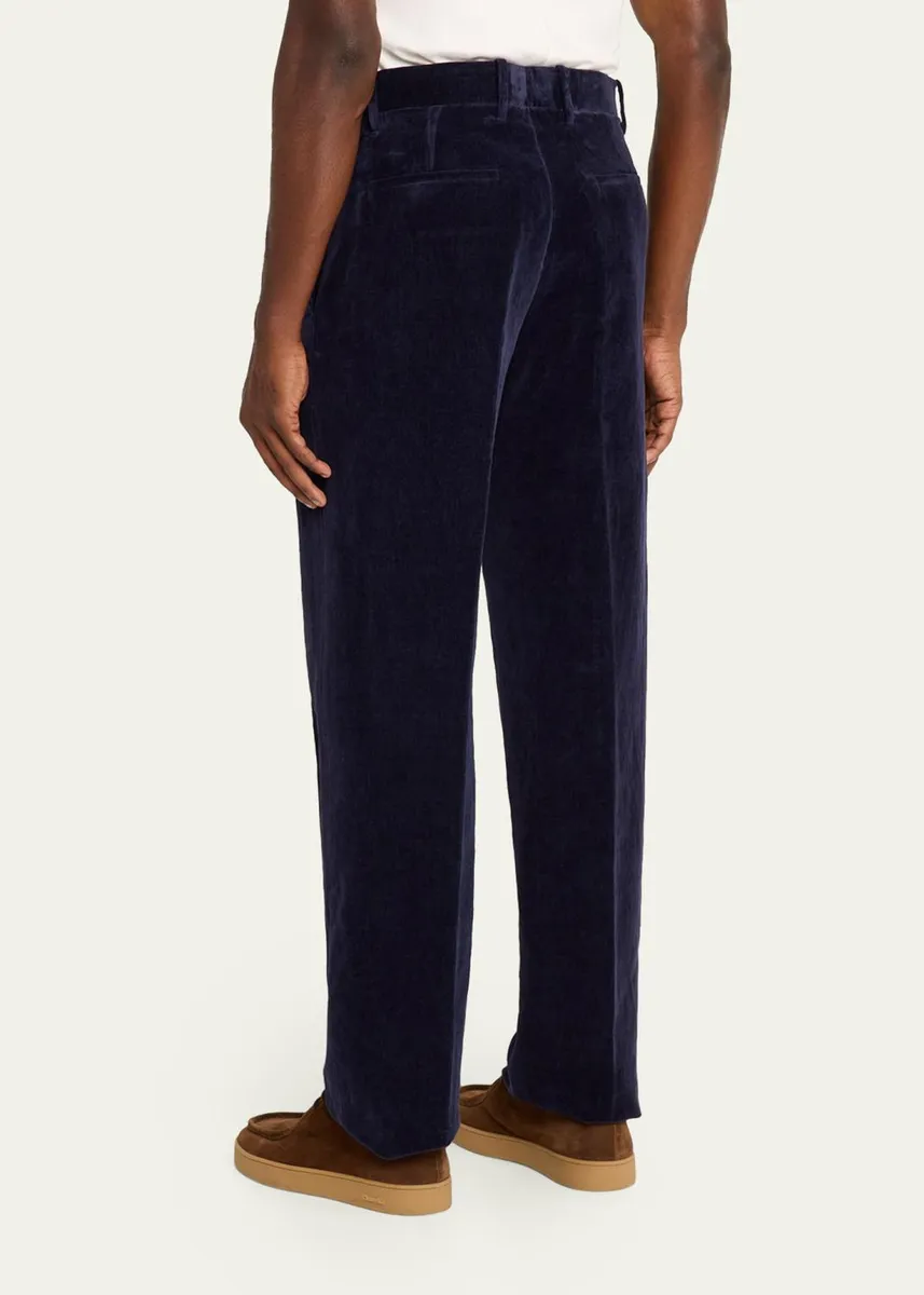 Jil Sander Cotton-Linen Velvet Trousers | Thumbnail 3