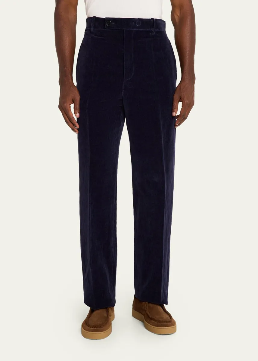 Jil Sander Cotton-Linen Velvet Trousers | Thumbnail 4