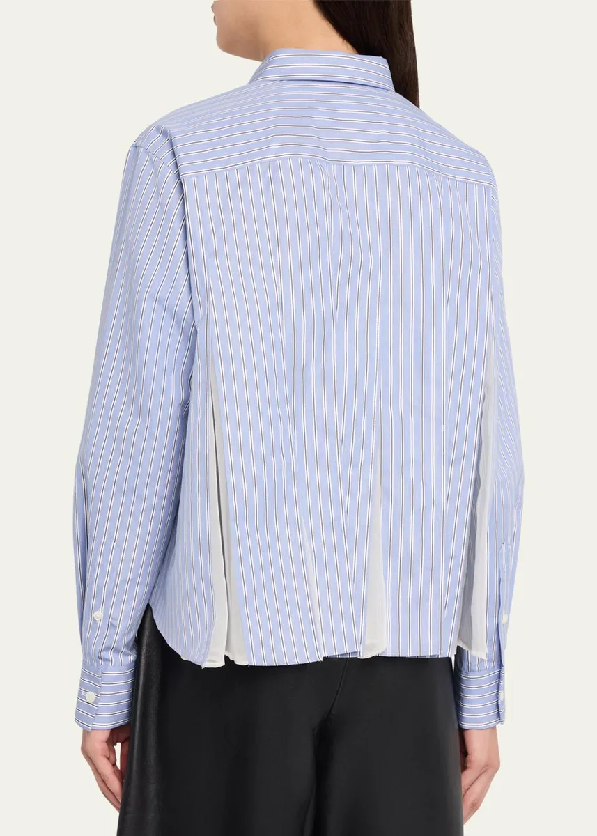 Sacai Cotton Poplin Shirt | Thumbnail 3 Sacai Cotton Poplin Shirt | Thumbnail 3