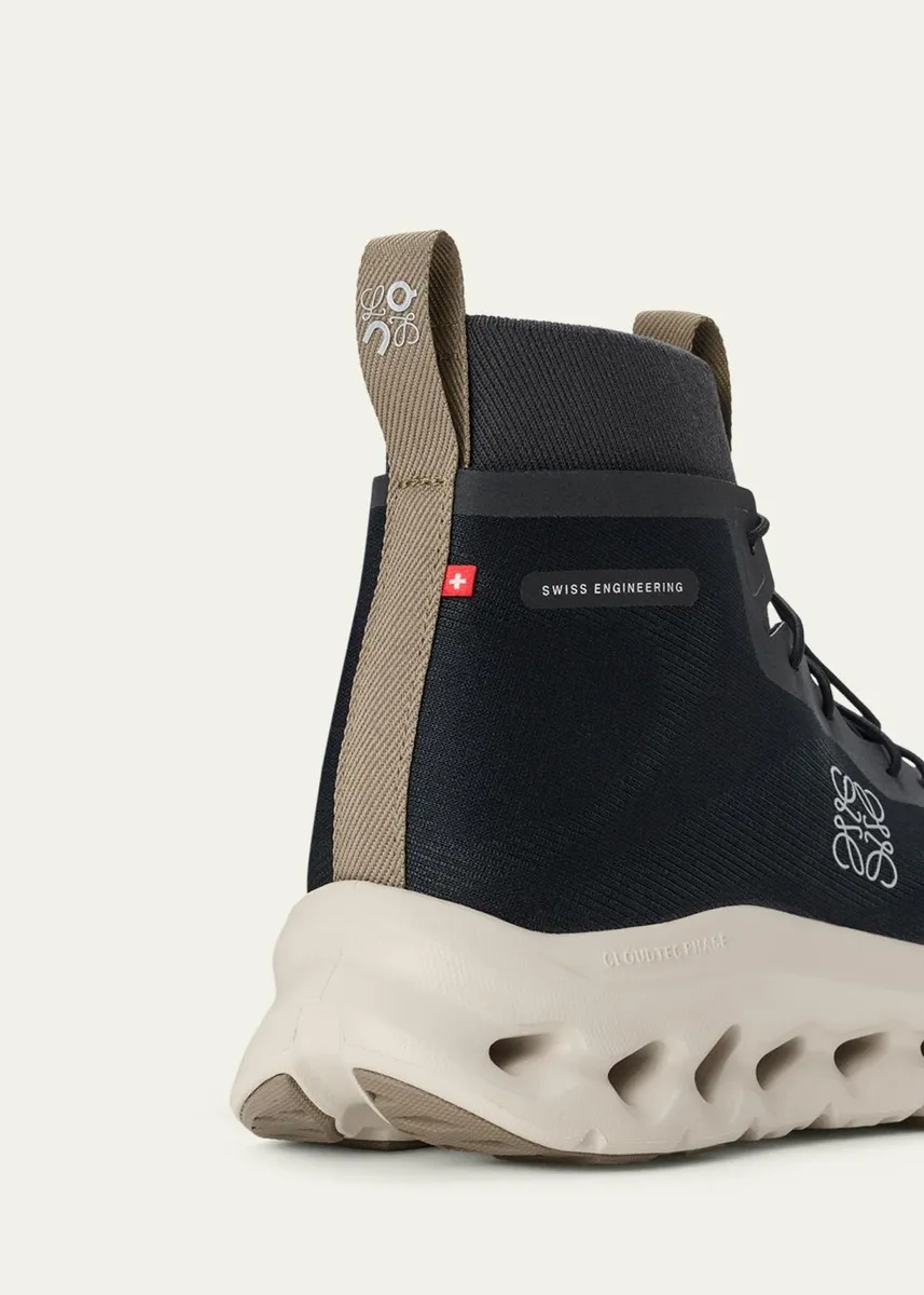 Loewe x On Men's Cloudtilt Hi Stretch-Knit Sneakers | Thumbnail 3 Loewe x On Men's Cloudtilt Hi Stretch-Knit Sneakers | Thumbnail 3
